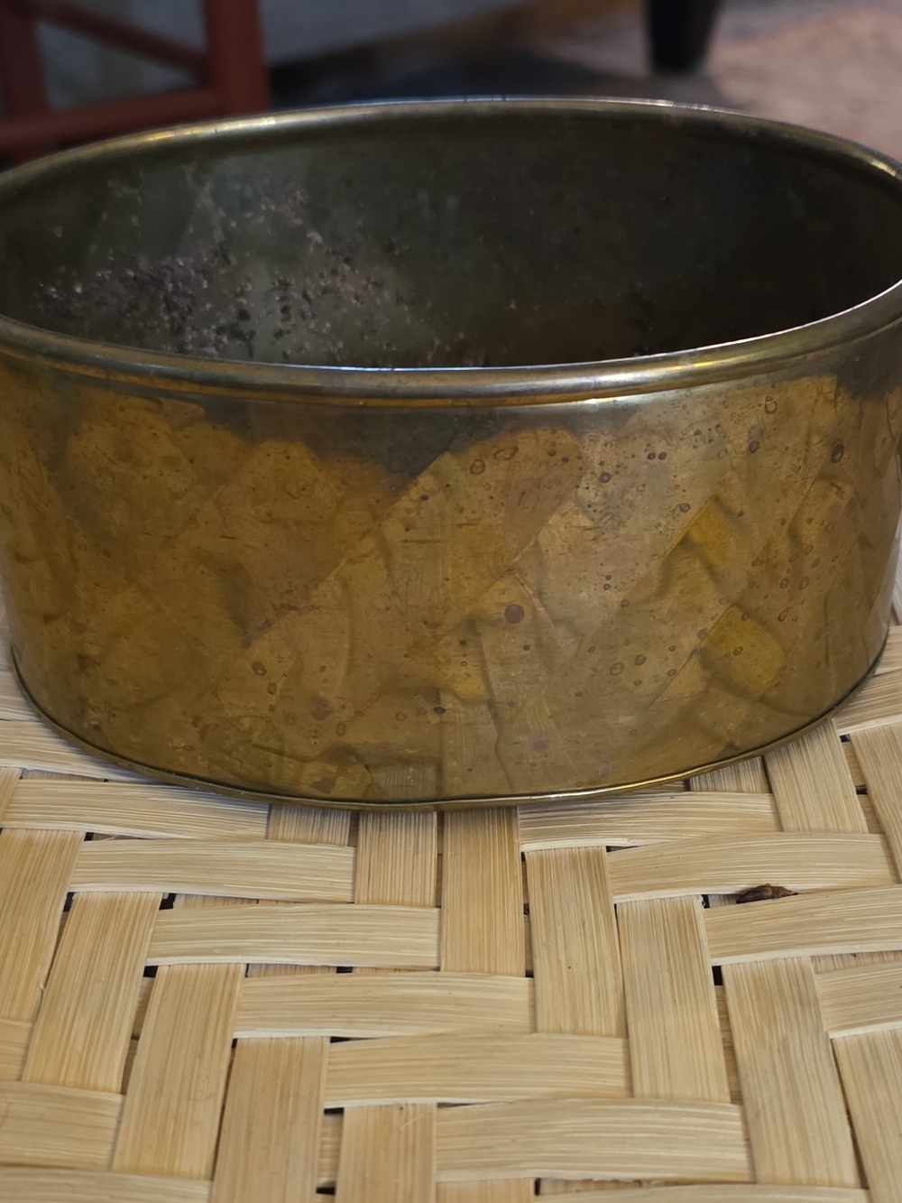 Hammered Brass Decorative Bowl